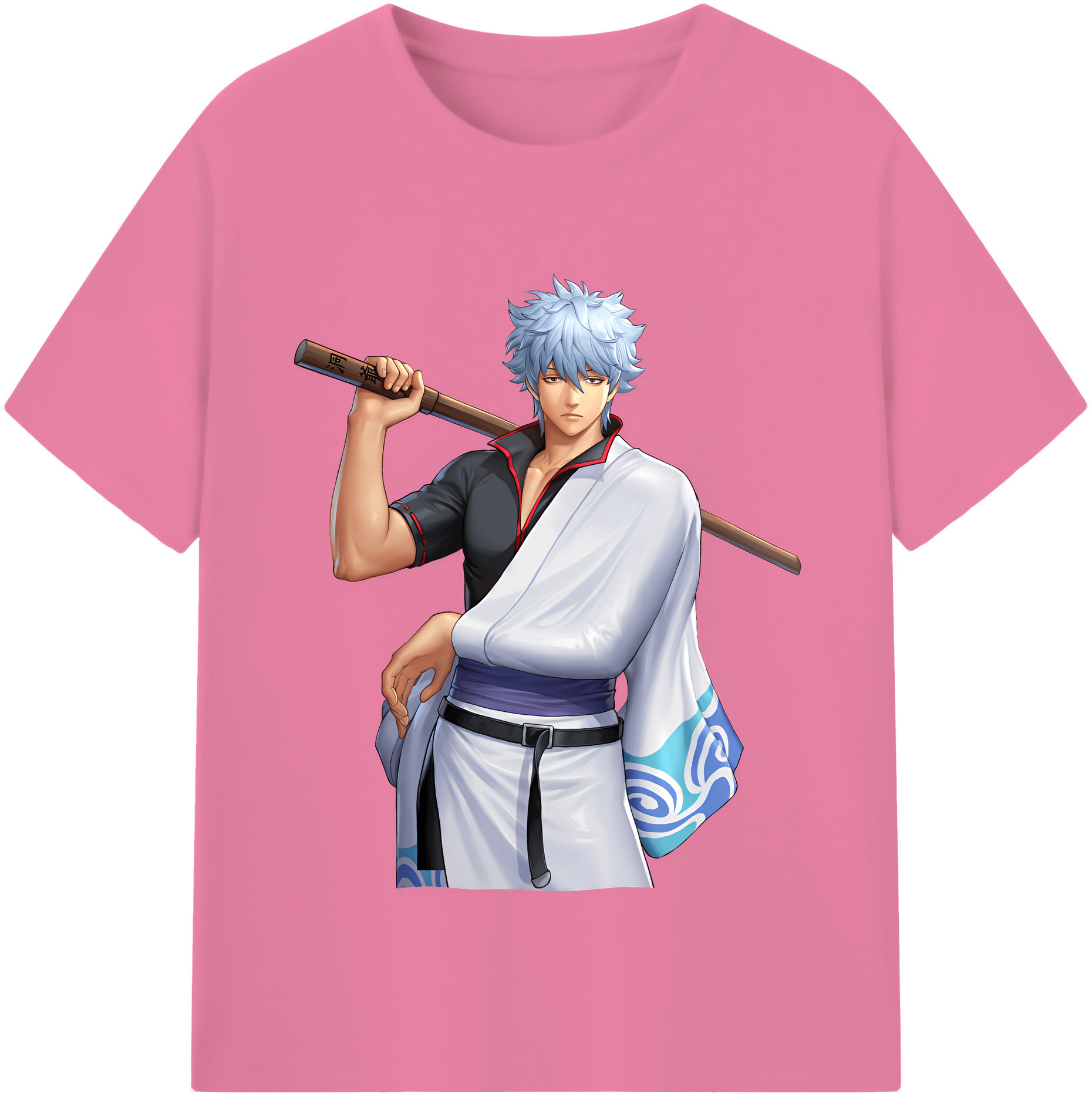（画像用） ぎんたま 坂田銀時（さかたぎんとき） 神楽 志村新八（しむら しんぱち） GINTAMA Sakata Gintoki Kagura Shimura Shinpachi 綿100％半袖Tシャツ（フロントプリント）